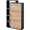 Vicco Scarpiera Orlando, Quercia dorata, 80 x 128.3 cm con 3 scomparti