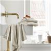 IlGruppone Set 3 Pezzi Asciugamani In Bambù Bagno Salvietta Viso Telo Doccia Asciugamano Pregiati Super Assorbenti Salviette 450 Gr Bamboo Lusso Elegante Confezione Idea Regalo - BambuBeige