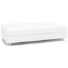 BIANCALUNA - Copriletto elastico Living Genius tinta unita Anti Macchia - Divano Letto Singolo da 90 a 200 cm Made in Italy - Bianco