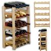 Modo24 - Cantinetta per vini, in legno non trattato, per 20 bottiglie, 43,5 x 25 x 70 cm