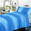 Dorian Home Copripiumino Matrimoniale e Federe in Cotone Stampato Made in Italy (Smeralda Azzurro, Singolo, Completo Letto)