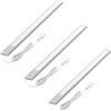 Oktaplex lighting Oktaplex set di 3 Riva luce sottopensile 57,5cm 730lm bianco caldo illuminazione cucina con interruttore 10,4W 230V Luce sottopensile LED argento