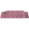 HOME ZEN HOUSEHOLD LINEN telo gran foulard copriletto copritutto copridivano art sunny in tessuto di poliestere e cotone antistrappo con fantasie in stampo damascato floreale cancello (240x280 cm, valentine bordeaux)