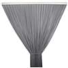 Tata Home Tenda Antimosche Catenelle Perline di Stoffa Morbide per Porta Finestra Moschiera a Pannello Susy 120x220 cm Colore Grigio