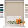 Raamdecoratie DTCH® Tenda a rullo oscurate senza fori 140 x 190 cm (LxA) Sabbia - 140 x 190 cm (LxH), Misure da 40 a 240 cm di larghezza, tende a rullo per finestre senza forare, Tenda oscurante