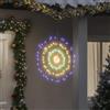 Homgoday Luci di Natale con stelle 140 LED colorati 17 cm, decorazione natalizia, luce decorativa natalizia, illuminazione per casa esterna