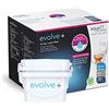 Aqua Optima Evolve+ Cartuccia Filtro Acqua 30 Giorni, Confezione da 12 (Fino a 12 Mesi di Fornitura), Compatibile con Brita Maxtra e Maxtra+