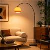 KlkrzJwy Lampada Da Terra Moderna A Globo In Vetro, Lampada Ad Arco In Ferro Regolabile In Altezza Con Base In Marmo E Interruttore E26 Dimmerabile Per Soggiorno O Studio