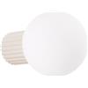 SOLLUX lighting Lampada da Parete Interno - Applique da Parete in Alluminio e Vetro -1 Paralume - Lampadina LED - Beige Halo