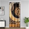 Loussiesd Tenda per porta astratta vintage per porta privacy bambini retrò geometria divisorio tenda copertura 106 x 203 cm moderna grunge arte armadio copertura della porta tenda decorazione giallo marrone tr