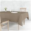 Il Tuo Artigiano Design Tovaglia da Tavola da 4 a 18 posti Lavabile in Lavatrice - Tovaglia Quadrata e Tovaglia Rettangolare 6 posti, 12 posti - Made in Italy (Beige, 6 posti - 120x160 cm)