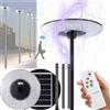 YPDTSNGV Luci solari da esterno da 300 W con telecomando, Lampada da parete solare a LED da 450 pezzi con sensore di movimento, Luci solari impermeabili IP65, per giardino, cortile, parcheggio, porta d'ingres