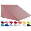 beties - Basic -, Big Comfy copricuscino per cuscino a cuneo ca. 62 x 49 x 30 cm, fodera per cuscino 100% cotone in molti colori allegri tinta unita (quarzo rosa)