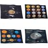 CEVAN Tovaglietta da Colazione Personalizzata Sottopiatti Antiscivolo Pianeta Set di 4, Natale Tessuto Pranzo Ufficio Lino Ecologico L'Arredamento Sostenibile, 32x42cm