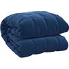 vidaXL Coperta Ponderata Blu 220x240 cm 15 kg Tessuto