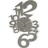 Arti & Mestieri Lupin - Orologio da Parete di Design 100% Made in Italy - in Ferro, 30 x 48 cm (Fango)