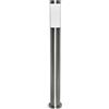 Planetitaly - Lampioni da Giardino Esterno Tokyo, Luci da Giardino da Terra per Vialetto, Illuminazione LED con Attacco E27, Acciaio Inox Antiruggine Adatto per Esterni, Lampioncini Moderni (800mm)