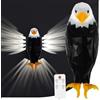 AoLa Aquila Calva Lampada da Parete Gufo Applique da Parete Uccello Lampada da Parete LED A Muro per Ricaricabile Senza Connessione Elettrica con Telecomando Luce Notturna Resina Bambini 3D Animale