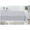 HOME ZEN HOUSEHOLD LINEN Tovaglia in Plastica Impermeabile con Retro Felpato, Frangia Decorativa, Fantasie Assortite Versatile per Tavoli di Cucina e Salotto, varie misure rettangolare e rotondo (DESIGN 7, 120 X 160 CM)