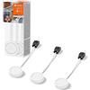 LEDVANCE LED SPOT Puck luce sottopensile 65mm, bianca, 3x3W, 3x330lm, design rotondo e luce bianca calda, 3000K, set di tre luci sottopensile con modulo LED integrato, protezione IP20