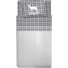 PENSIERI DELICATI Completo Letto 1 Piazza e Mezza 100% Cotone, Completo Lenzuola 1 Piazza e Mezza 120x200 Comprensivo di Lenzuolo Sotto, Sopra e 1 Federa, Made in Italy, Fantasia Tartan Cervo Grigio