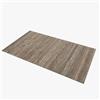 Comart - Tappeto Cucina Bamboo - 50x240 cm - Fondo Antiscivolo - Lavabile - Bambù Naturale Trattato - Resistente agli Schizzi - Passatoia Multiuso - Effetto Legno Opaco - Sbiancato - Washed Choco