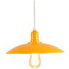 Mengjay Lampada a Sospensione Vintage Industriale Edison Illuminazione a Soffitto Metallo Plafoniera Classica per Sala Bar Ristorante Ufficio Retro, Senza Lampadina, E27 Lampadario (giallo)