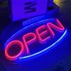 STHomedeco Insegna luminosa al neon a LED, 45 x 22 cm, alimentata tramite USB, per negozi e aziende (cartello aperto)