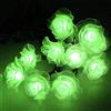 HULX Luci Stringa di Fiori, 5M 20LED Luci a Stringa di Rose Solari Luci a Forma di Fata a Fiori Impermeabili con Modalità 8 (Verde)