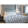 IlGruppone Copriletto Estivo Made in Italy 100% Cotone Coperta Leggera Piquet Singolo Matrimoniale Piazza e Mezza - Volare Blu - 1 Piazza