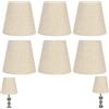 Beufee 6 Pezzi Paralume Lampada in Tessuto, Moderno Paralume Lampada da Tavolo Piccolo Paralume Paralume Abat Jour Cappello Lampada Paralume da Tavolo Lampada da Parete Lampadari