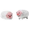 Alessi - AMGI10SET3 - Tiny little sheep Set di due statuine in porcellana. Decorate a mano.