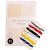 Generic Set Cucito Confezione da 100 pezzi in astuccio, kit acanto compostoto da (2 bottoni, ago e cotone 5 colori) Linea Cortesia, set7 kit Hotel e B&B,Set da viaggio, prodotto monouso e riutilizzabile