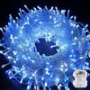 YUANYUYING Luci natalizie a catena, 10M 80LED luci fatate per interni ed esterni, luci a batteria (blue)