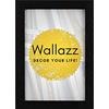 Wallazz Cornice Portafoto in Legno Pregiato - Made in Italy - Vetro Sintetico Infrangibile Crilex - Disponibile in Diverse Varianti - Design Italiano e Qualità Artigianale,25x35cm Nero
