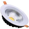 Generico UNIVERSO N-215 FARETTO LED DA INCASSO ROTONDO 30W COB DOWNLIGHT COLORE BIANCO - 3000K 4000K 6500K (BIANCO NATURALE)