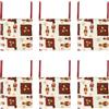 Home Tresor - Cuscini per Sedia Cucina Natalizi, Set Cuscini Sedie Natale, Morbida Imbottitura in Microfibra, Coprisedia Natalizi Reversibili, 40x40 cm, Made in Italy Palle, Set 6 Coprisedia