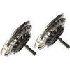 inferramenta Set 2 Tappi con Cestello per Lavello - Originale, in Acciaio Inox Ø 8,4 cm x H 2,2 cm