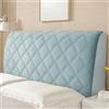 AYUOEODM Copri Testiera Letto Matrimoniale Imbottita Tortora,copritestiera Matrimoniale/singolo/una Piazza E Mezza Microfibra Marrone,elasticizzata Trapuntata Cuscino Copertura ( Color : Blue , Size : 180cm(71