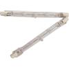 WYLIELAMSH 2PCS Alogena R7S 78mm T3 100W Dimmerabile 118MM J-Type 120V/220V R7S Base Bianco Caldo 2700K Lampadine alogene a doppia estremità per lavoro, luci paesaggistiche, lampade da terra 120V-118MM-200W