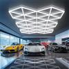 rivestiiltuogarage Luce LED nido d'ape modulabile moderno barber shop garage luci esagonali luci da soffitto per garage super luminose, luce a nido d'ape di grandi dimensioni per magazzino, officina, palestra