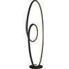 Lucande Lampada LED da terra dimmerabile (Moderno) colore Nero, in Alluminio ad es. Soggiorno & Sala pranzo lampadina inclusa lampada