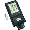EACH ITALY LAMPIONE STRADALE 6 LUCI 120W CON PANNELLO SOLARE CREPUSCOLARE LUCE PER ESTERNI CW483