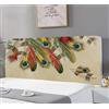 uyeoco Copri Testata Letto Matrimoniale/Singolo Copertura per Testiera per Letto Fodera Elastica Premium Protezione Copritestata Testata Cover Lavabile per Decorazione Camera (Color : M, Size : 180cm)