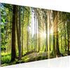 Runa Art Quadri XXL Foresta paesaggio 200 x 80 cm Verde 5 Pezzi - Made in Germany - 503855b