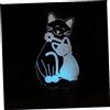 KONTONTY Lampada Notturna LED 3d a Forma di Gatto Touch, Luce da Comodino in Acrilico USB da 5v 3w, per Casa e Caffè