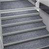 Generic Tappetini per Scale da Interno, Morbidi, Antiscivolo, Lavabili, Rimovibili, tappetini di Sicurezza per Scale, Perfetti per Animali Domestici e Anziani (5 Pezzi, 30x100 cm, Grigio)