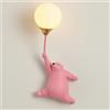 UIOPPOI Lampada da parete a forma di orso cartone animato Palloncino per camera dei bambini Fata G9 Applique cablata per ragazzi