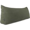 POKAR Cuscino da Lettura 160x50x20 cm | Cuscino Schienale Divano in Velluto Corduroy con Appoggio Schiena Grande | Cuscino Triangolare Cuneo Testata Letto | Certificato Oeko Tex 100 | Cachi