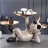 Starnearby Statua Bulldog Vassoio, Design Svuotatasche Ingresso, Ciotola per Chiavi, Scultura Portaoggetti Ingresso